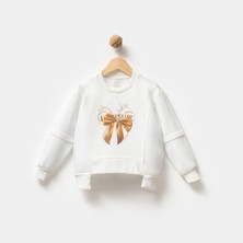 Overdo Kız Çocuk 5-8 Yaş Taş Basklı Sweat