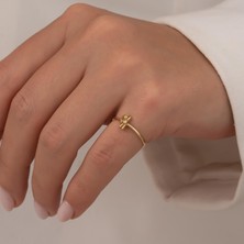 Hakan Mücevherat Ayı Figürlü 14 Ayar Altın Yüzük