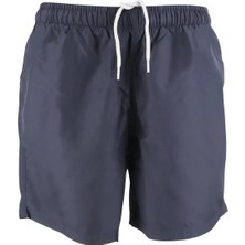 Lugmo Erkek Deniz Şortu 2 Cepli Pamuklu Polyester Su Yitici Tahriş Etmeyen Astar Antrasit K236