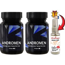 Andromen Anrdomen 2 Kutu Erkeklere Özel Yoğun Balkabağı Ekstratı Içeren 30 Lu Formül + Afrodizayn Masaj Yağı 30 ml