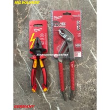 Milwaukee Set 180MM Pense Cobalt Çelik Pense 250MM Ayarlı Pense 1000V 3in 2li