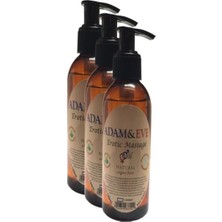 Adam&eerkeklere Kadınlara Özel Sade Vücut Masaj Yağı Pure Edible Massage Oil 125ML 3 Adet