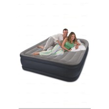 Cross Check Siyah Çift Kişilik Elektirikli Pompalı Queen Deluxe Şişme Yatak