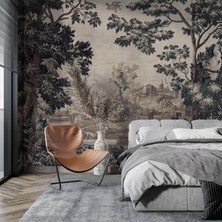 Grown Tropikal Desen Duvar Kağıdı - Salon ve Oturma Odası