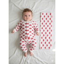 ruhaay Bebek Pamuk Kundak Battaniyeli (85X85) Baskılı Uzun Kollu Mevsimlik Takım