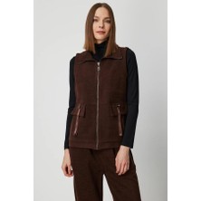 Eskişehir Mağazacılık 66920 Onteks Yelek Fermuarlı Düğmeli Uzun