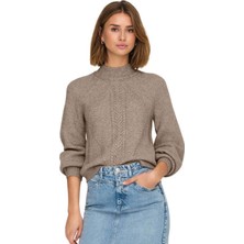 Only Onlkatia Regular Fit Yarım Balıkçı Yaka Örme Kazak Bayan Kazak 15324678