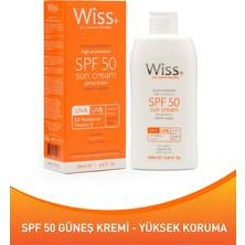 PlusWiss+ Spf 50 Güneş Kremi Yüksek Koruma 200ML