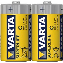 LTG Nova Varta Superlife Çinko Orta C Boy Pil (24'lü Paket)