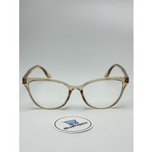Lily Nude Mavi Işık Korumalı Gözlük Unisex Cateye Optik Uyumlu Camları Değişebilir