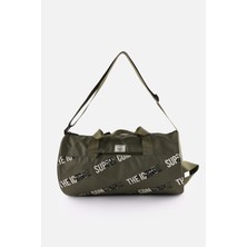 İcone Bag Unisex Spor Çanta – Silindir Model, Baskılı, Ön ve Iç Cepli, Yan Saplı, Ayarlanabilir Omuz Askılı