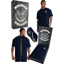 Fenerbahçe Erkek Tribün Oversize Fıt Karyoka Dikişli T-Shirt Lazer+Bileklik Ahşap Kutulu