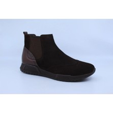 Papuccu 1035 Kahve Süet+Kahve Deri Erkek Bot