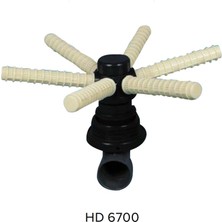 İTHAL ** HD 6700 Yüzey Borulamalı Ahtapot Difüzörü 2''  6 Kollu Yandan Montaj (Tanklar Için Difüzör)