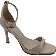 Çiğdem Kundura Veridia | Kadın Abiye Topuklu Ayakkabı - Bej - 37