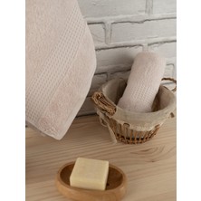 Baveno Home Pamuklu 2'li 40X60 cm Waffle Desenli Renkli Lüks El Havlusu Seti Baveno