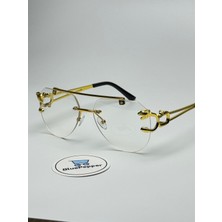 Cartyy V8 Damla Model Mavi Işık Filtreli Ekran Gözlüğü Gold Renk 57 Ekartman