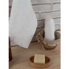 Baveno Home Pamuklu 2'li 40X60 cm Waffle Desenli Renkli Lüks El Havlusu Seti Baveno