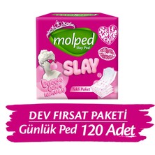 Molped Slay Günlük Ped Dev Fırsat Paketi 120 Adet