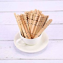 Limmy Geçmeli Abeslang Ahşap Dil Çubuğu - Eklemeli Natural Dondurma Çubuğu - 50 Adet