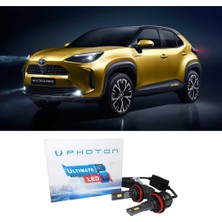 Photon Toyota Yaris Uzun+Kısa Far Ampulü H4 Ultimate Yeni Seri Beyaz 2020-2023