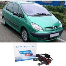 Photon Citroen Xsara Picasso Uzun + Kısa Far Ampulü H4 Ultimate Yeni Seri Beyaz 1999-2010