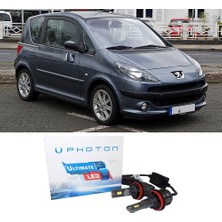 Photon Peugeot 1007 Uzun+Kısa Far Ampulü H4 Ultimate Yeni Seri Beyaz 2005-2009
