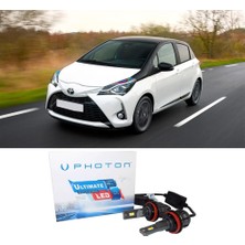 Photon Toyota Yaris Uzun+Kısa Ampulü H4 Ultimate Yeni Seri Beyaz 2011-2020