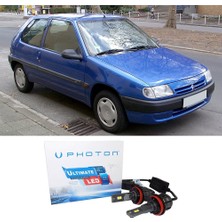 Photon Citroen Saxo Uzun + Kısa Far Ampulü H4 Ultimate Yeni Seri Beyaz 1996-2003