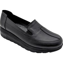 Paxel | Kadın Hakiki Deri Ortopedik Günlük Ayakkabı - Çiğdem Kundura - Paxel - Siyah - 40