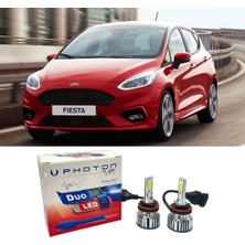 Photon Ford Fiesta Mk7 Uzun Far Ampulü H1 Duo Yeni Seri Beyaz 2017-2022