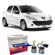 Photon Peugeot 206+ Kısa Far Ampulü H7 Duo Yeni Seri Beyaz 2009-2013