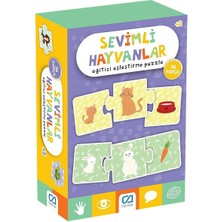 Sinerjim Sevimli Hayvanlar Eğitici Eşleştirme Puzzle 36 Parça