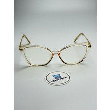 Lunera Nude Cateye Model Mavi Işık Fitreli Ekran Gözlüğü 55 Ekartman