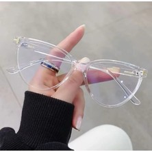 Talia Metal Detaylı Cateye Mavi Işık Filtreli Ekran Gözlüğü Optik Uyumlu Camları Değişebilir