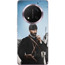 TechTree Honor Magic 7 Lite Uyumlu Atatürk Cephede Baskılı Silikon Kılıf