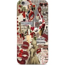 Manitoba Iphone 6/6s Uyumlu Baskılı Yumuşak Silikon Şeffaf Telefon Kılıfı