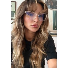 Toms Cateye Mavi Işık Filtreli Ekran Gözlüğü Optik Uyumlu Camları Değişebilir