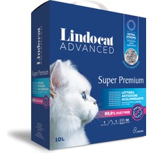 Lindocat Super Premium Extra Güçlü Topaklanan Kokusuz Kedi Kumu 10L