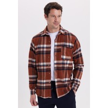 Tudors Erkek Regular Fit Rahat Kesim Kışlık Kareli Oduncu Gömlek