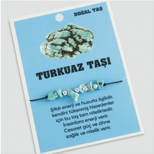 LTG Nova Turkuaz Doğaltaşlı Ip Bileklik