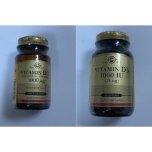 Solgar Vitamin B12 1000MG 100 Kapsül Dilaltı+ D3 1000 Iu 25MG
