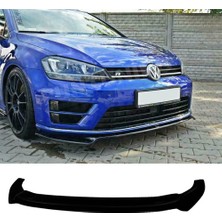 Hasakman Vw Golf 7 R Tampon Ön Lip Parlak Siyah Plastik Ön Ek Karlık 2012 2013 2014 2015 2016 2017 Karlık+Bodykit+Ek