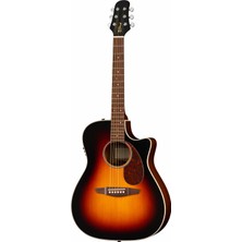 Fender California Debut Redondo Ce Dreadnought Ceviz Klavye 2 Ton Sunburst Elektro Akustik Gitar