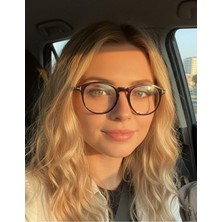 Toms V6 Yuvarlak Mavi Işık Filtreli Ekran Gözlüğü Optik Uyumlu Camları Değişebilir 50 Ekartman