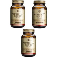 Solgar Vitamin D3 1000IU 100 Kapsül 3 Adet
