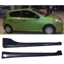 Hasakman Hyundai I20 Yan Marşpiyel Seti Plastik 2 Adet Mat Siyah 2009 2010 2011 2012 2013 Karlık+Ek+Bodykit