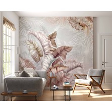 Grown Pembe Tonda Pastel Tropikal Duvar Kağıdı