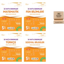 Okyanus Yayınları Okyanus 5. Sınıf Classmate Matematik Fen Türkçe ve Sosyal 36 Hafta Deneme 4lü Set + Telefon Standı