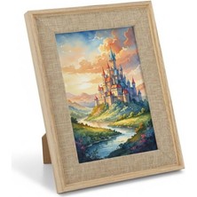 Efemark Premium Serisi 15 * 20 cm Ahşap Resim Çerçevesi Bej